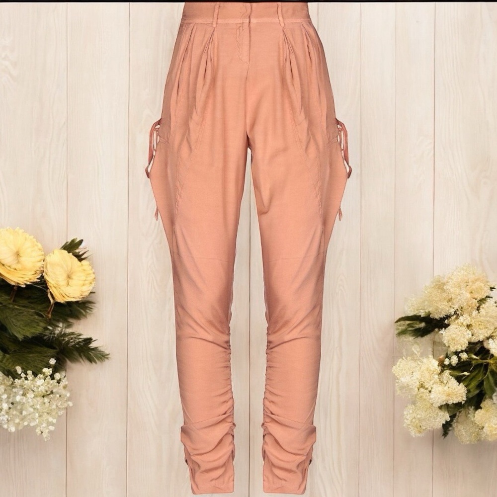 Liu Jo Cargo Women's Tan Blush Dress Pants